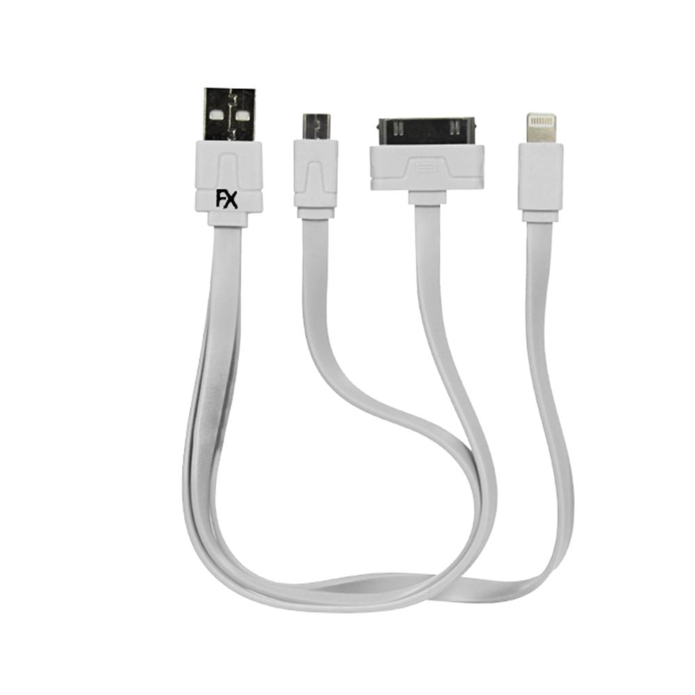 WHITE POWABUD 3 IN 1 USB CABLE IPHONE 5. FXU3IN1WH \\\KD10530