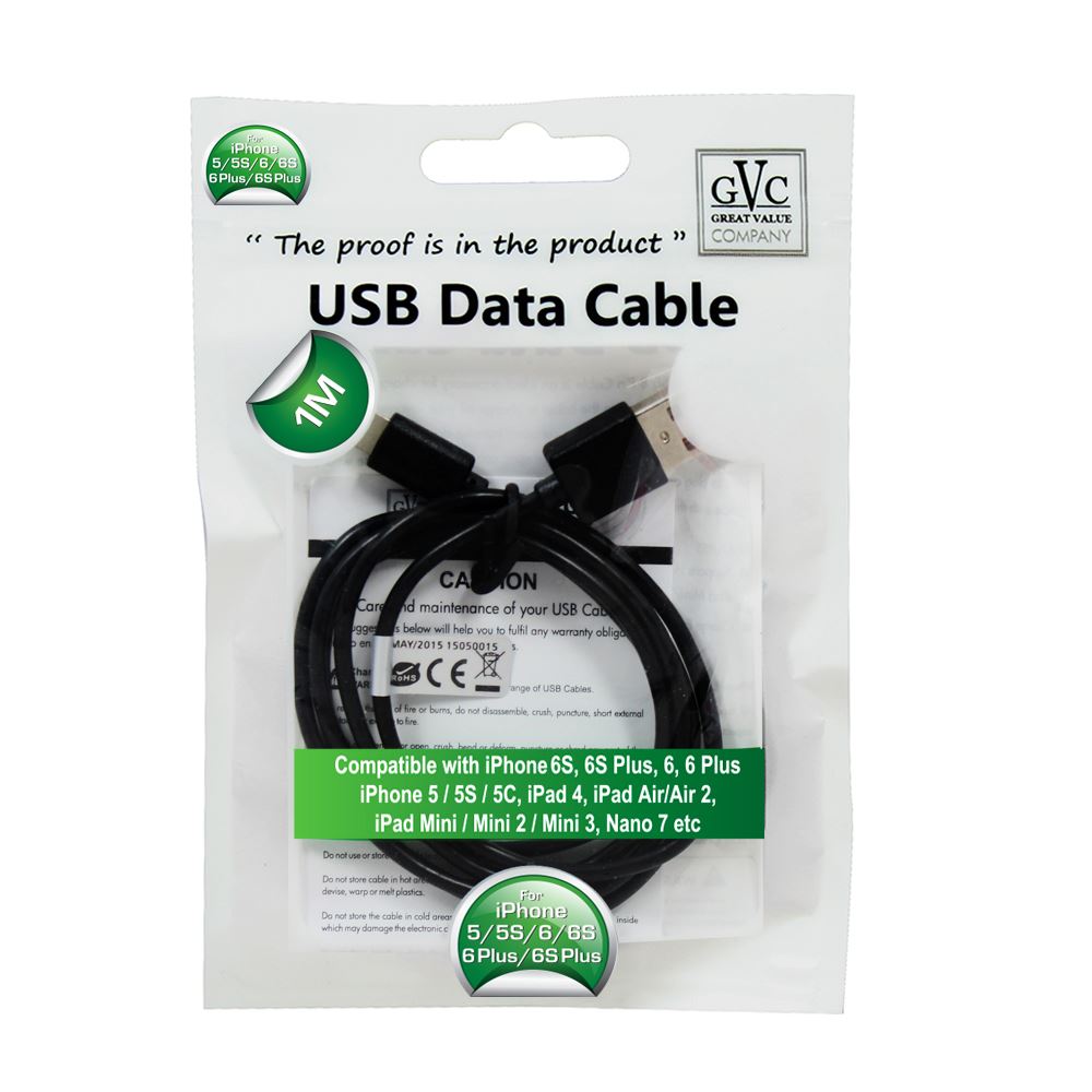 BLACK USB HOT SYNC CABLE. UCGVCIPH5BK \\\KD10541