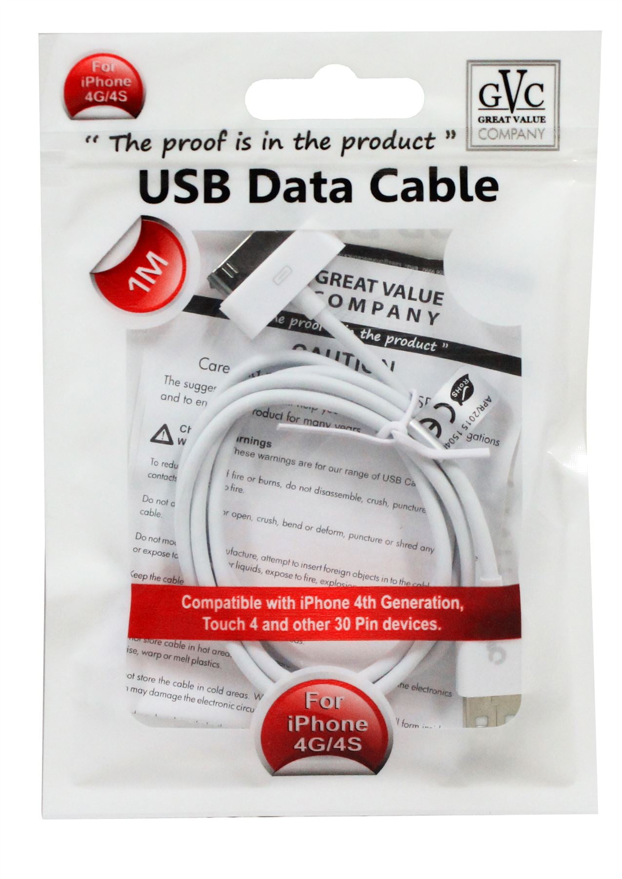 USB DATA CABLE. UCGVCIPODWHPB \\\KD10548
