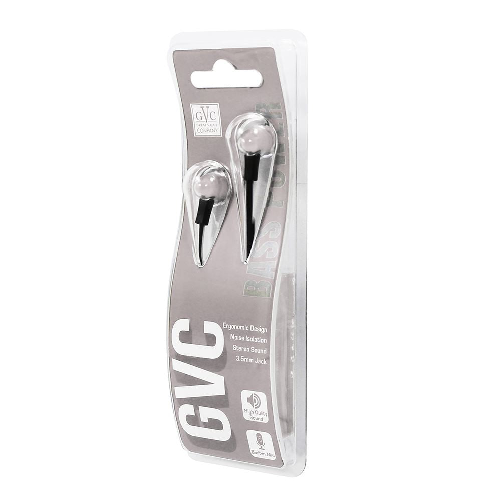 GVC EARPHONES 3 SILVER. GVCEP3WH \\\KD10549
