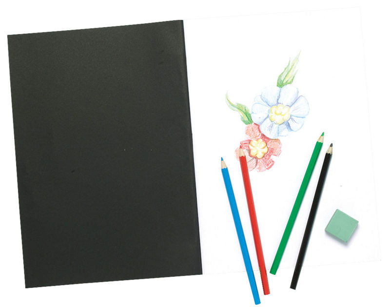 TIGER A4 CARD COVER SKETCH BOOK BLACK. 301726 \\\KD10560