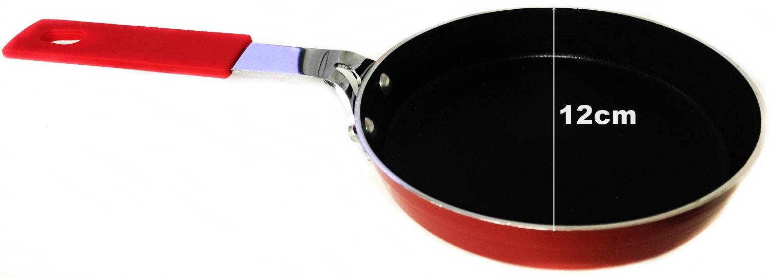 ALUMINIUM MINI FRYING PAN 12CM ASSORTED COLOUR. 72-8 36745 \\\KD10580