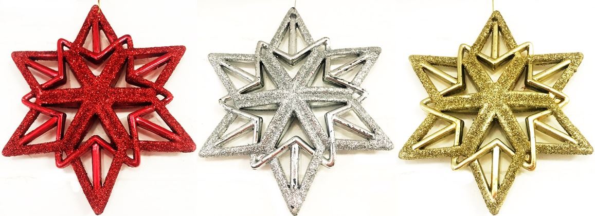 TREE HANGING STAR DECORATIONS. TD105737 \\\KD10674