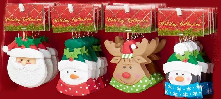 8CM SANTA / SNOWMAN / REINDEER / PENGUIN TRIM. TD165727 \\\KD10677