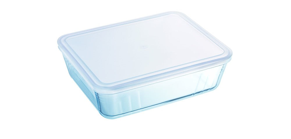 PYREX COOK & FREEZE RECTANGULAR DISH WITH LID 19CM X 14CM 800ML. 241P000 \\\KD10728