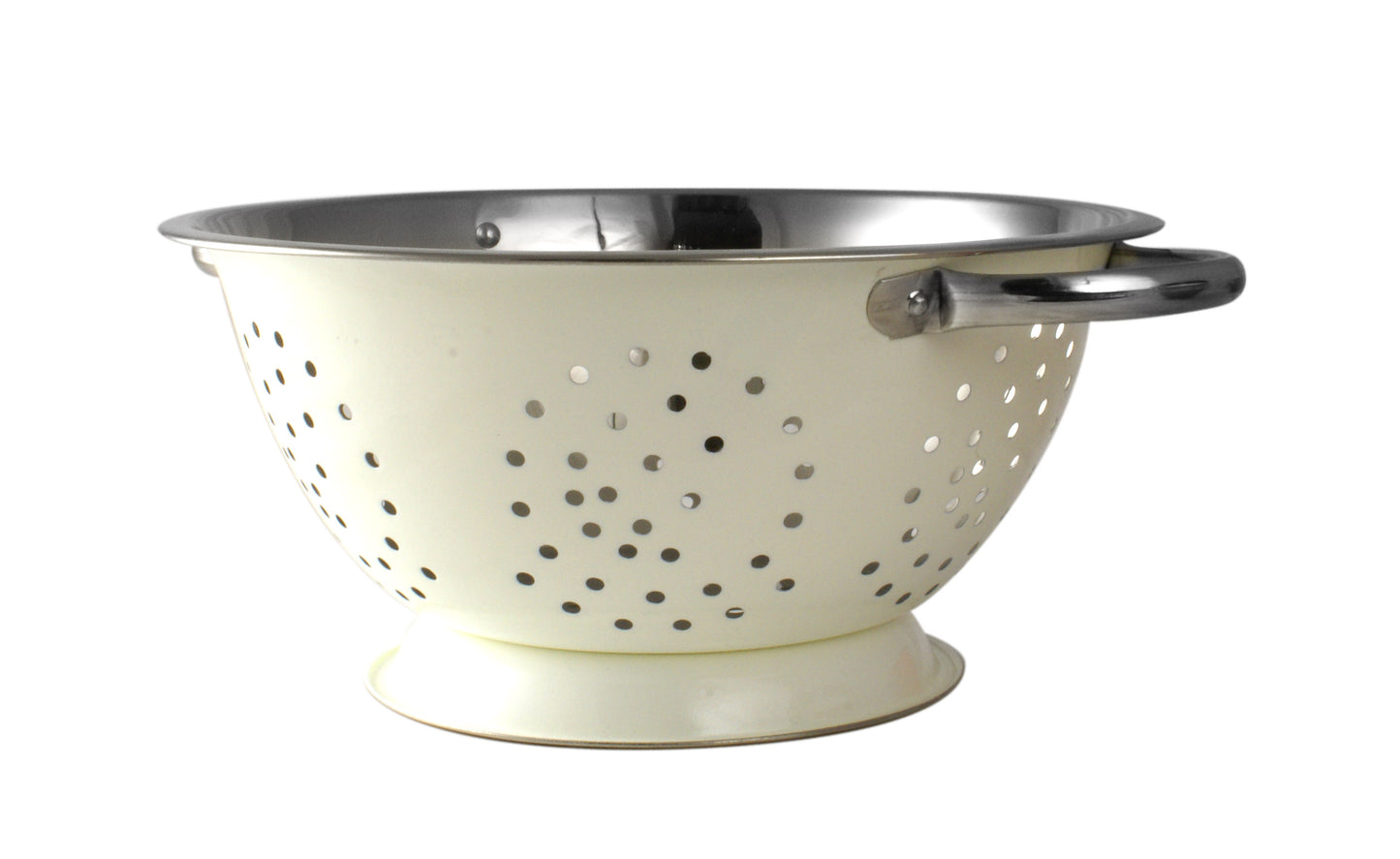 CREAM COLOURS COLANDER 24CM / 9.5". 003062CR \\\KD10736
