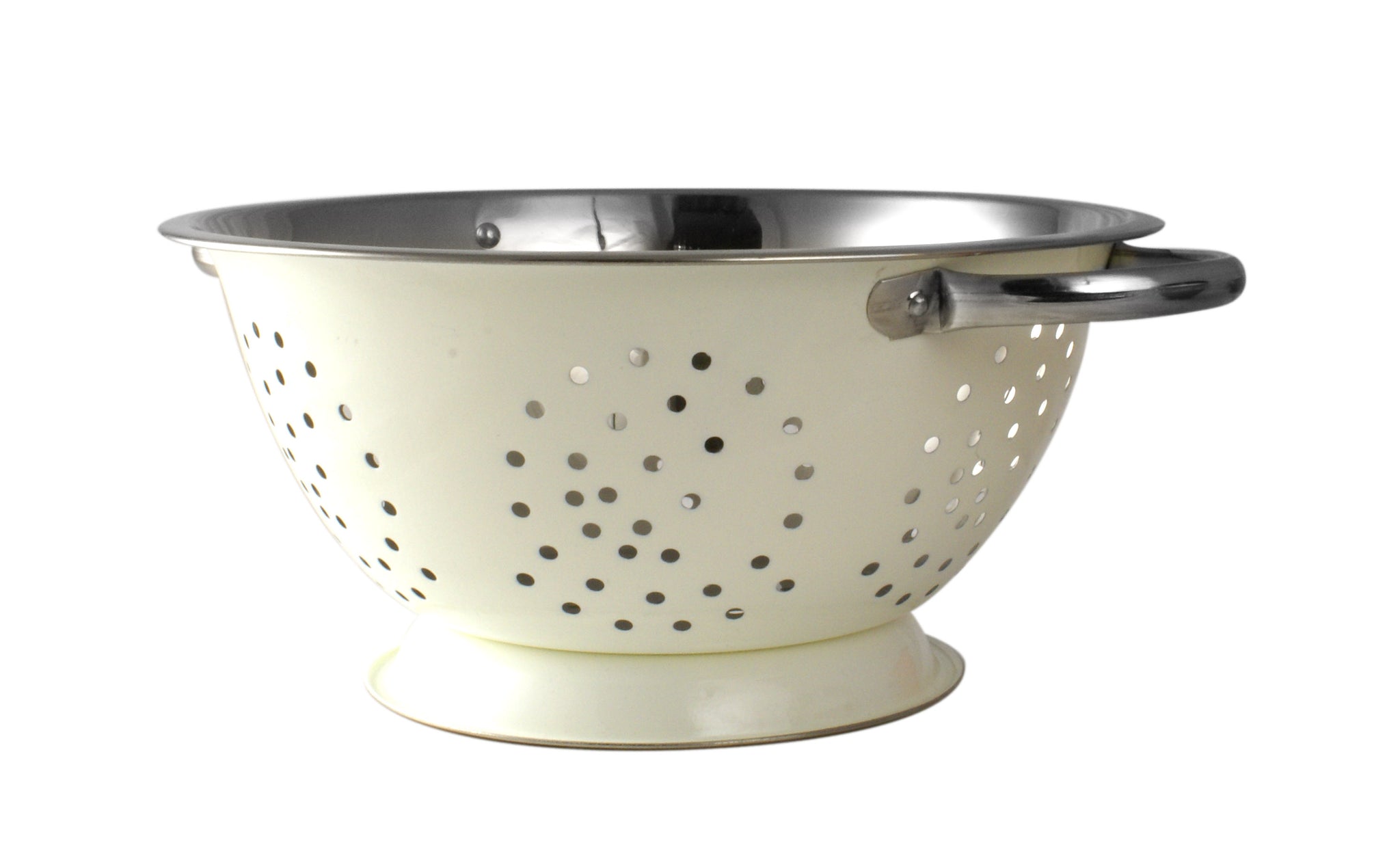 CREAM COLOURS COLANDER 24CM / 9.5". 003062CR \\\KD10736