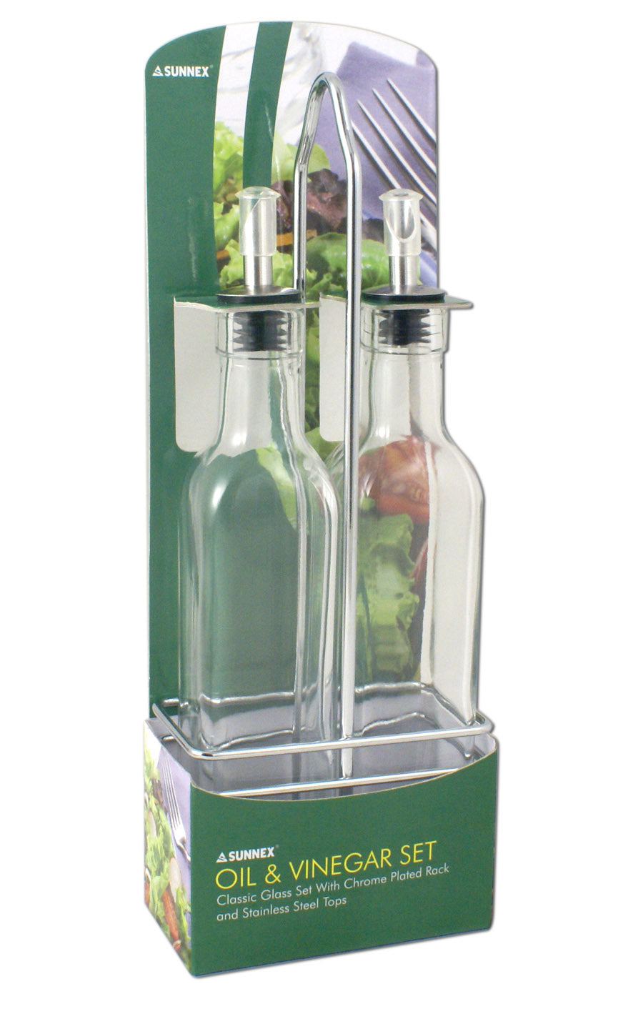 OIL & VINEGAR BOTTLES 300ML SET (1 OIL & 1 VINEGAR). CC7065 \\\KD10747