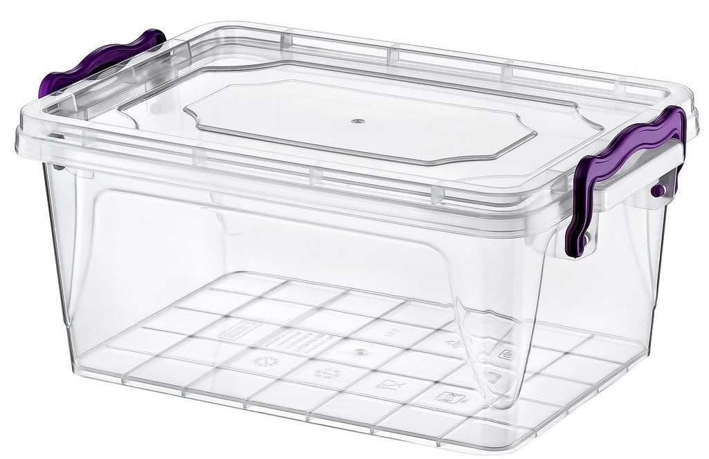 HOBBYLIFE RECTANGLE FLAT MULTIPURPOSE STORAGE BOX 2 LITRE. 021112 \\\KD10818