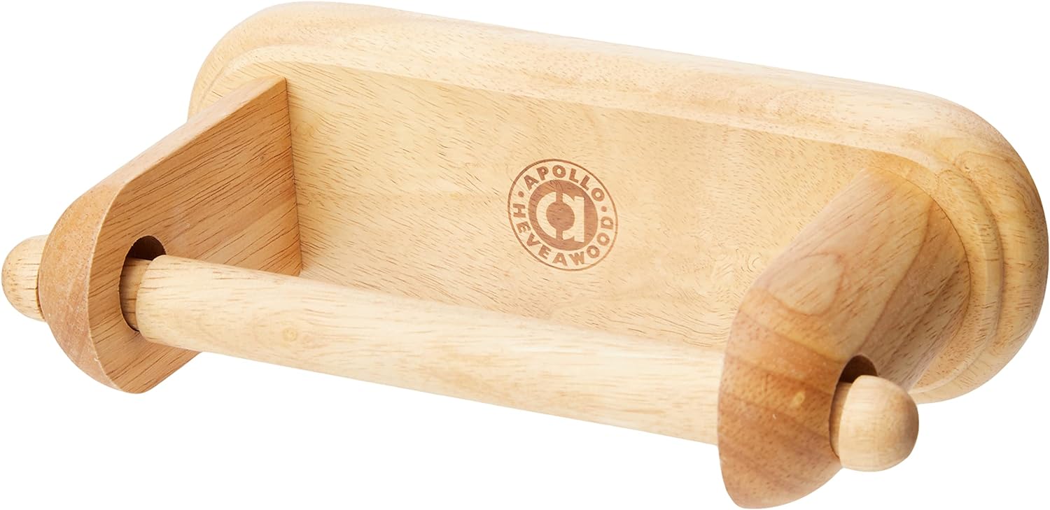 APOLLO WOODEN TOILET ROLL HOLDER. AP8251 \\\KD10863