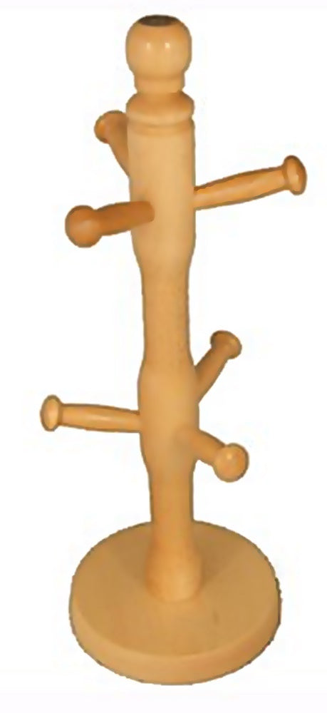 APOLLO WOODEN BEECHWOOD MUG TREE. AP8418 \\\KD10864