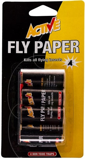 4 ACTIVE FLY PAPERS. M425 \\\KD10895