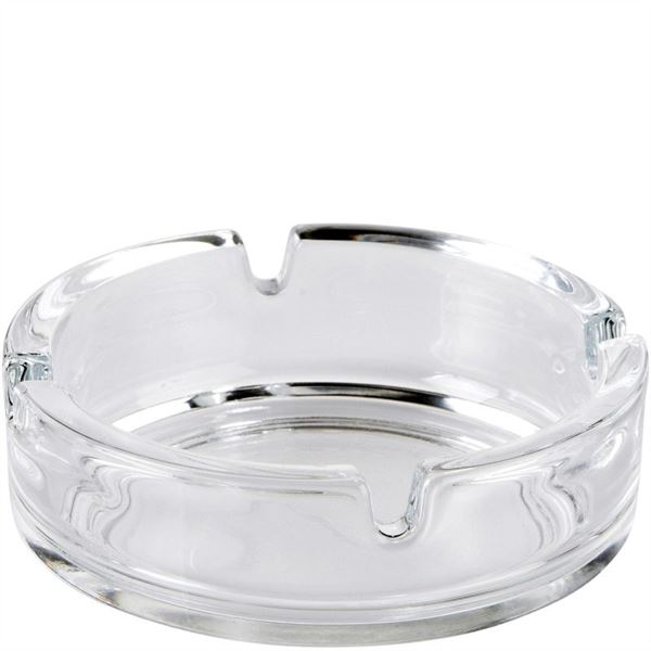 LUMINARC CLEAR STACKABLE ASHTRAY 10.7CM. AC1320 185537 \\\KD10939