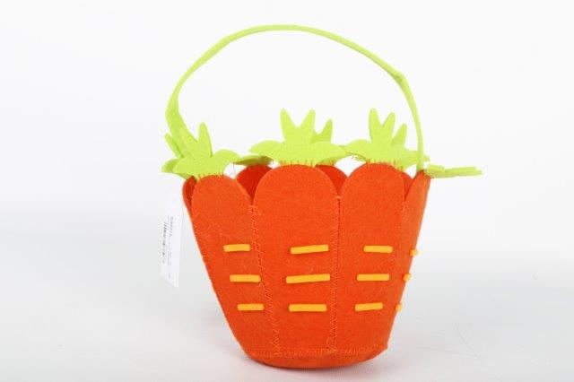 CARROT FELT BASKET 18 X 28CM. EA0013 \\\KD11065