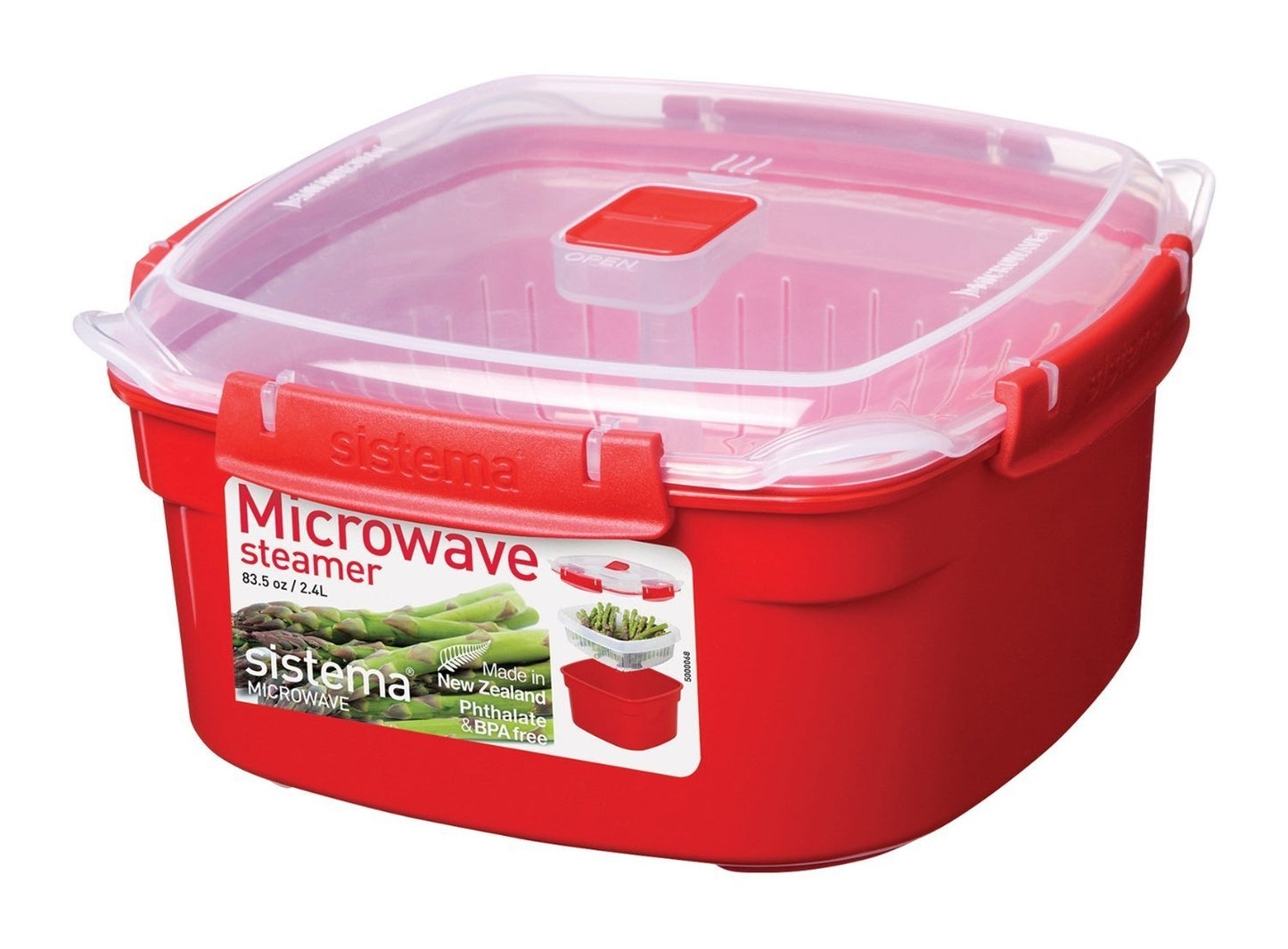 SISTEMA MICROWAVE STEAMER WITH BASKET - MEDIUM 2.4 LITRE. 1102 \\\KD11092