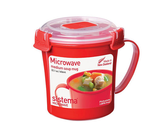 SISTEMA MICROWAVE SOUP MUG MEDIUM 656ML. SIS1107 \\\KD11098