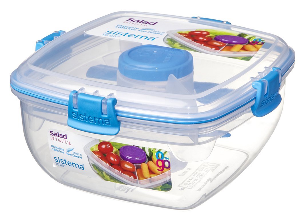 SISTEMA KLIP IT SALAD TO GO CONTAINER 1.1 LITRE. 2135653 \\\KD11115