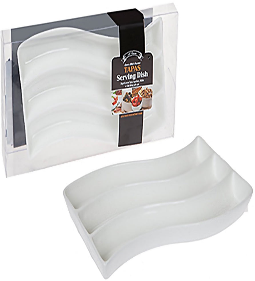 TRIPLE WAVY TAPAS DISHES SUPER WHITE. 645032 \\\KD11174