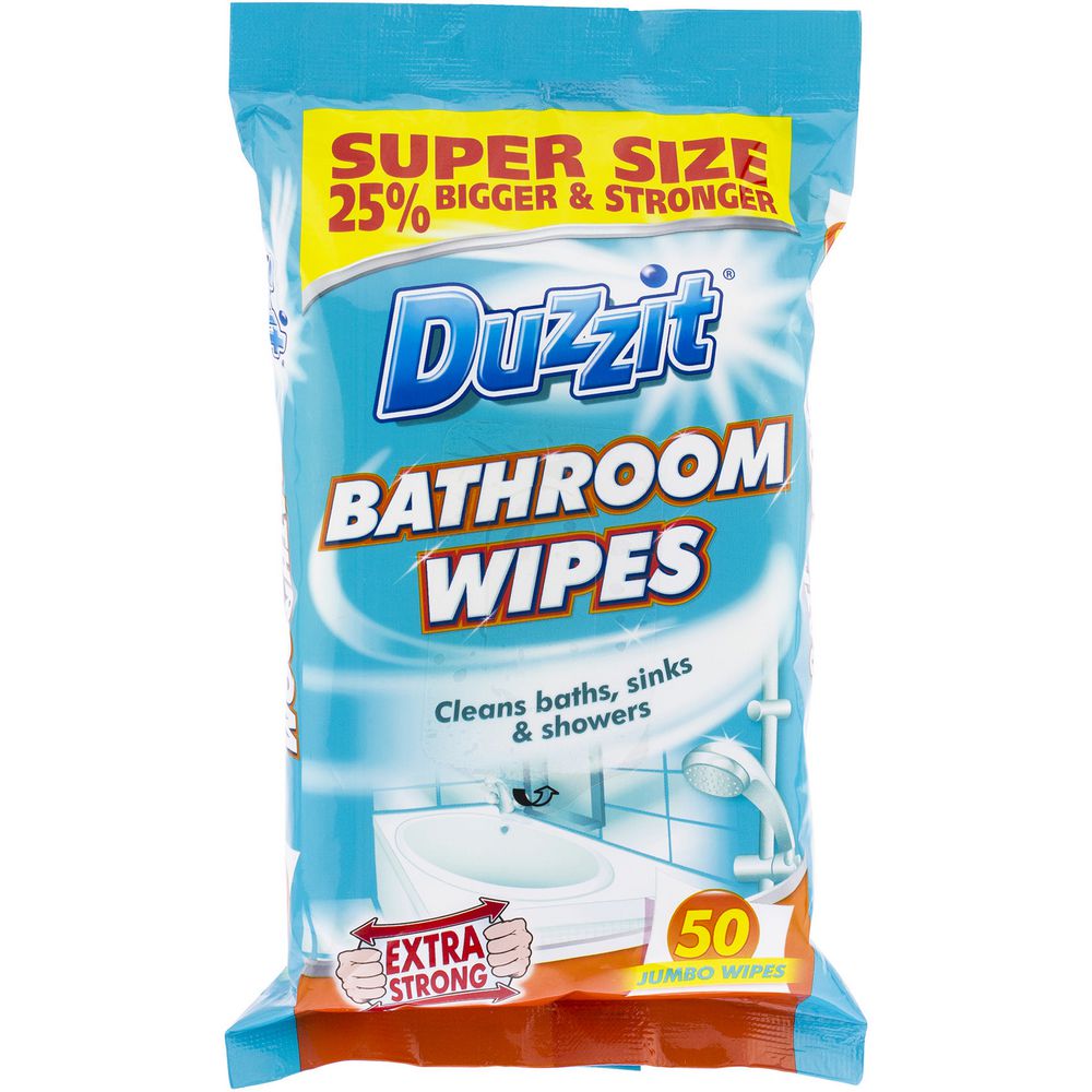 50 DUZZIT BATHROOM WIPES. DZT013A \\\KD11175