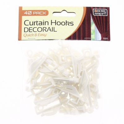 DECO RAIL CURTAIN HOOKS. 1501A \\\KD11185