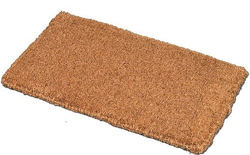JVL RYBURN PLAIN NATURAL COIR ENTRANCE DOOR MAT BEECH BROWN 45 X 75 CM. 02-084 \\\KD11252