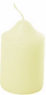 CREAM PILLAR CANDLE 5 X 7.5 CENTIMETRE. UK0004 \\\KD11298
