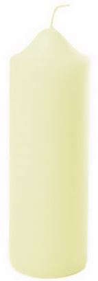 CREAM PILLAR CANDLE 5 X 15 CENTIMETRE. UK0005 \\\KD11299