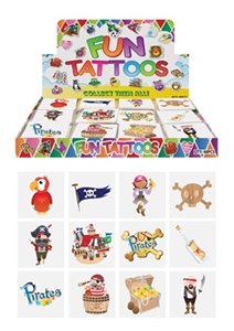 48 PACK X 12 MINI TATTOOS PIRATE DESIGN. N51040 \\\KD11320