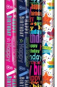 3M HAPPY BIRTHDAY GIFTWRAP. 24576GW \\\KD11352