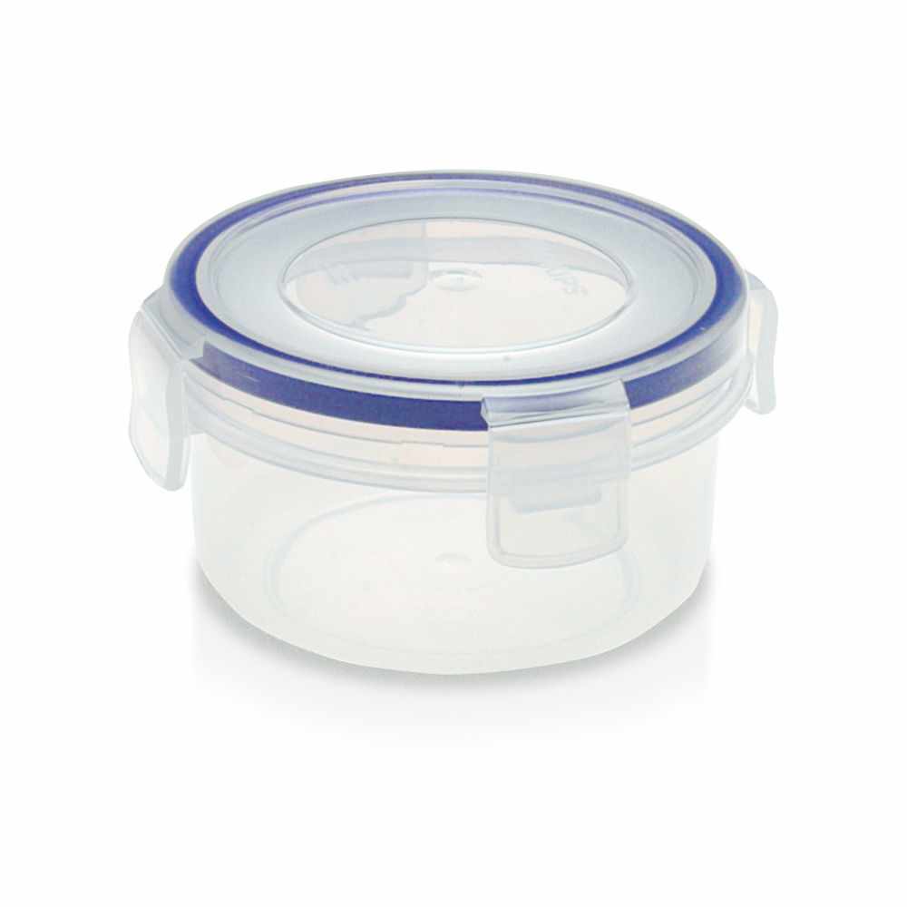 ADDIS CLIP CLOSE AIR & LIQUID TIGHT ROUND FOOD CONTAINER 240ML. 502271 \\\KD11354