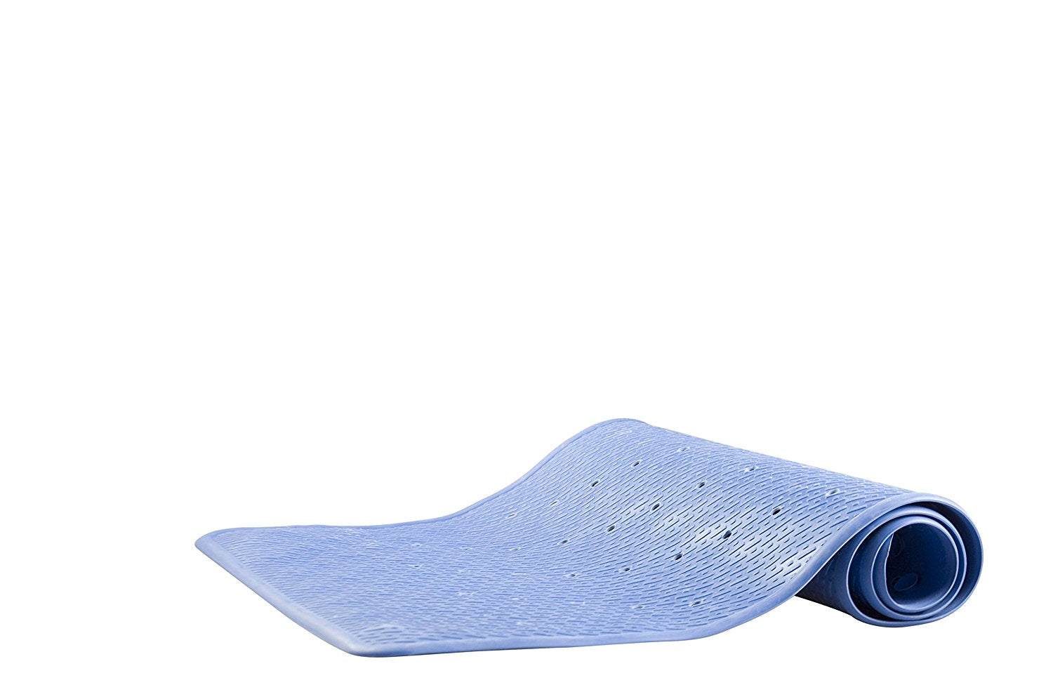 NON-SLIP RUBBER BATH MAT 75CM X 35CM - BLUE \\\KD11404