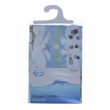 COLOUR BOX SEA LIFE DESIGN SHOWER CURTAIN 180CM X 180CM WITH 12 CURTAIN RINGS. 200.02 \\\KD11422