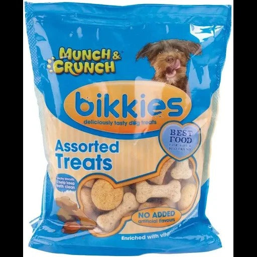 MUNCH & CRUNCH DOG BIKKIES FOOD & TREATS 350G. MC0045-20A \\\KD11461