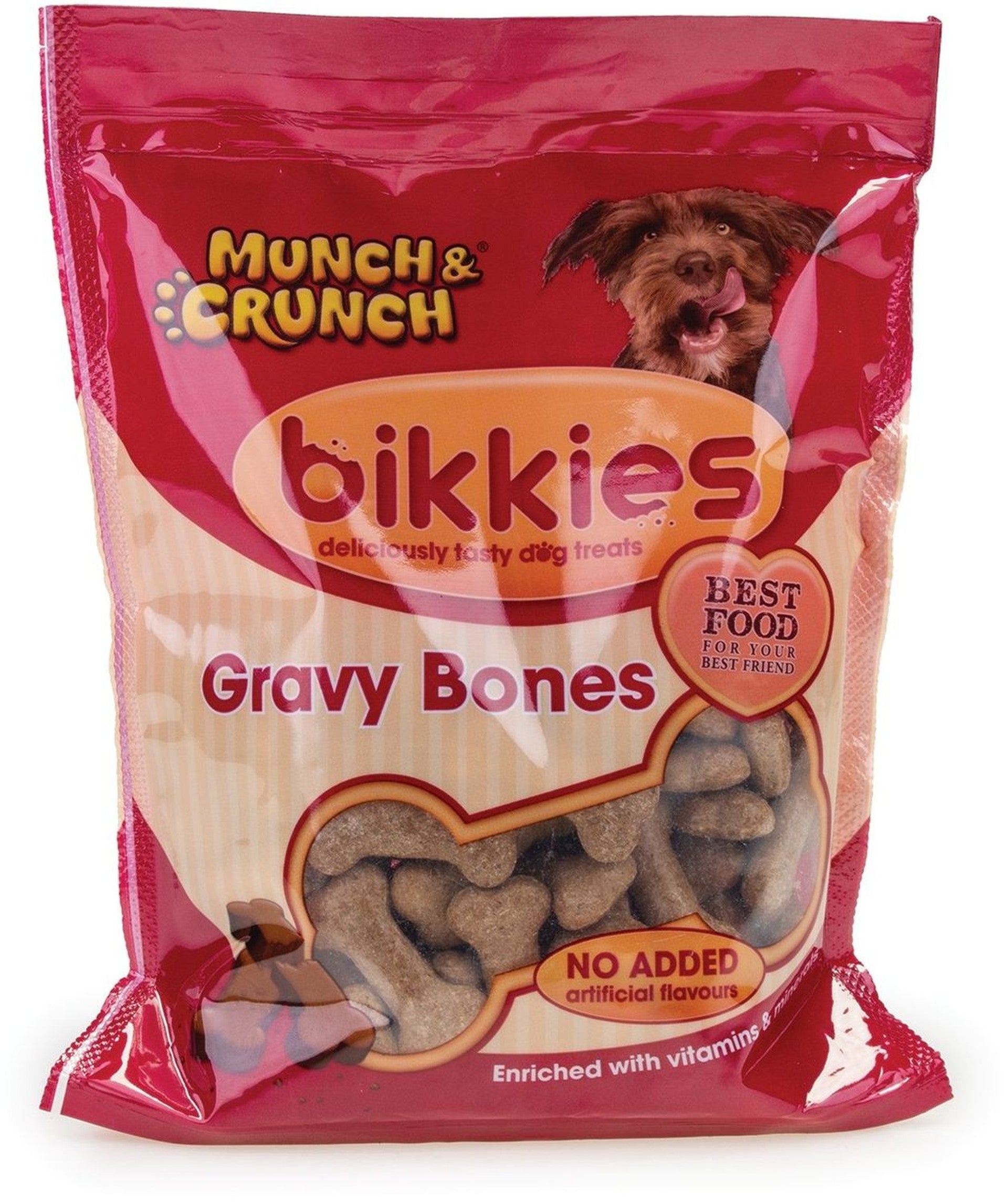 MUNCH & CRUNCH BIKKIES GRAVY BONES 300G. MC0091-20A \\\KD11463