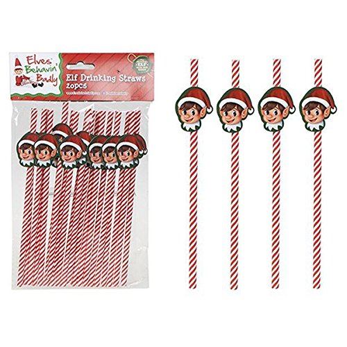 20 PCS ELF DESIGN PAPER DRINKING STRAWS. 500007 \\\KD11464