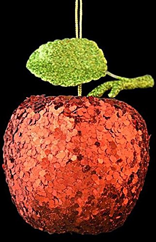 GLITTER APPLE HANGER SILVER. 55130 \\\KD11533