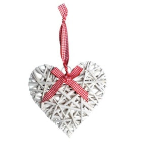 15 CENTIMETRE WILLOW HEART. 54559 \\\KD11610