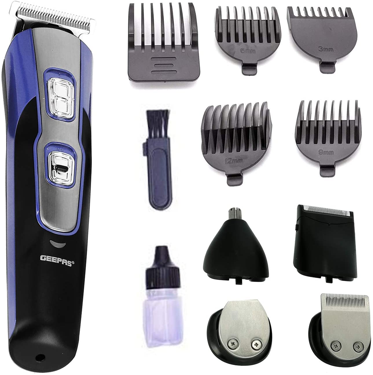 GEEPAS 11-IN-1 RECHARGEABLE MULTI GROOMING CLIPPER. GTR8724 \\\KD11673