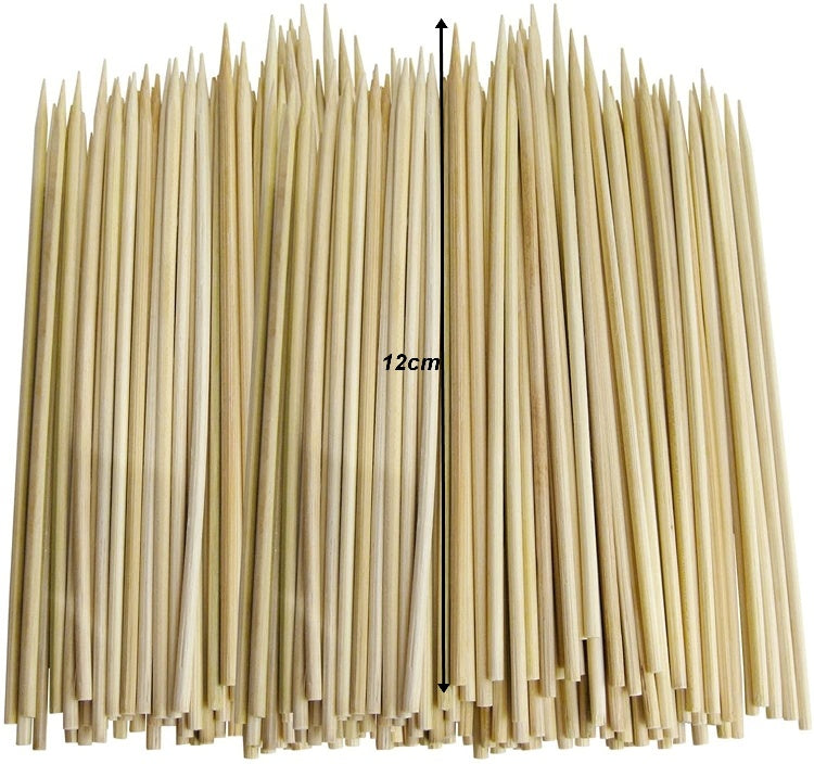 MINI BAMBOO SKEWERS 12CM 200/PK. JL6486 \\\KD11688