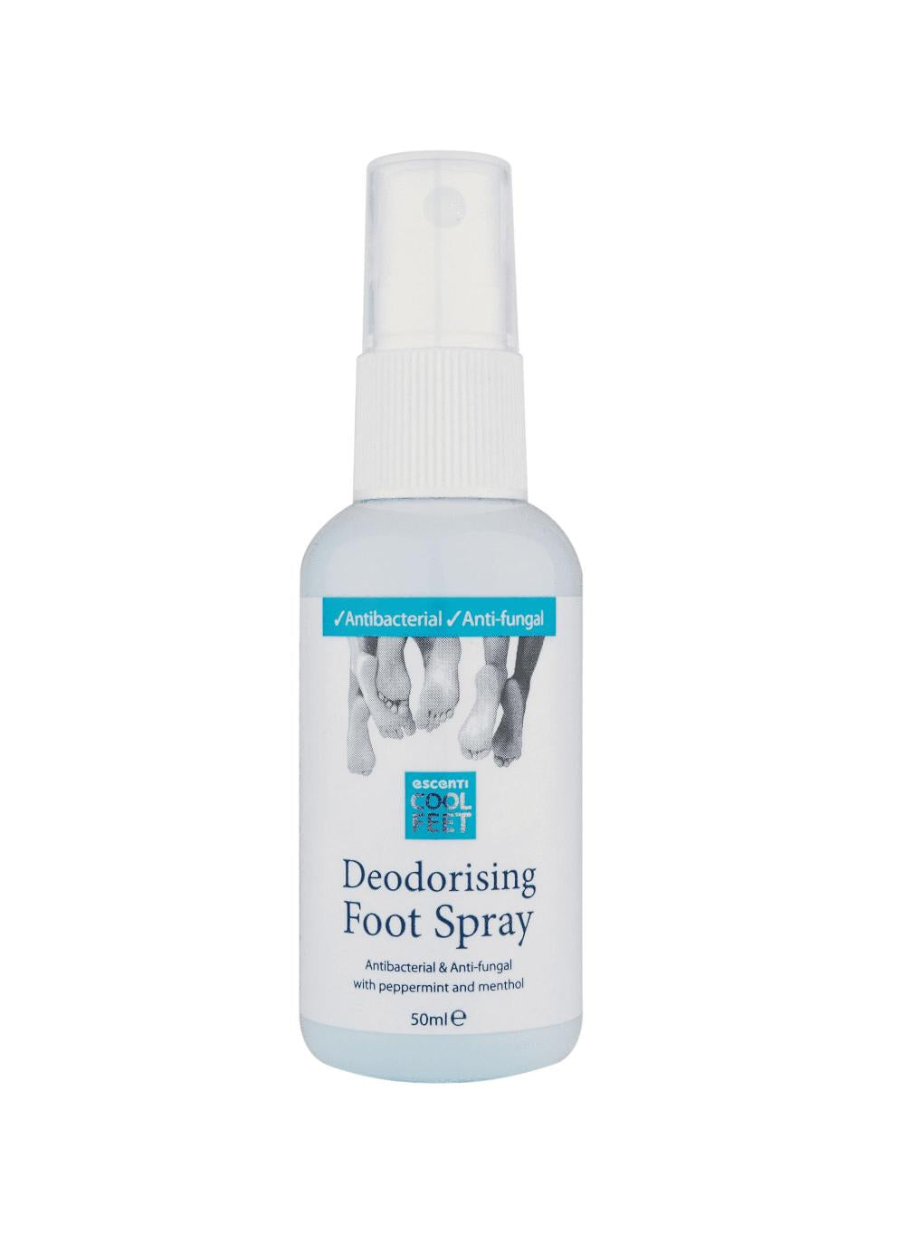 ESCENTI COOL FEET DEODORISING FOOT SPRAY 50ML. ESC021 \\\KD11695