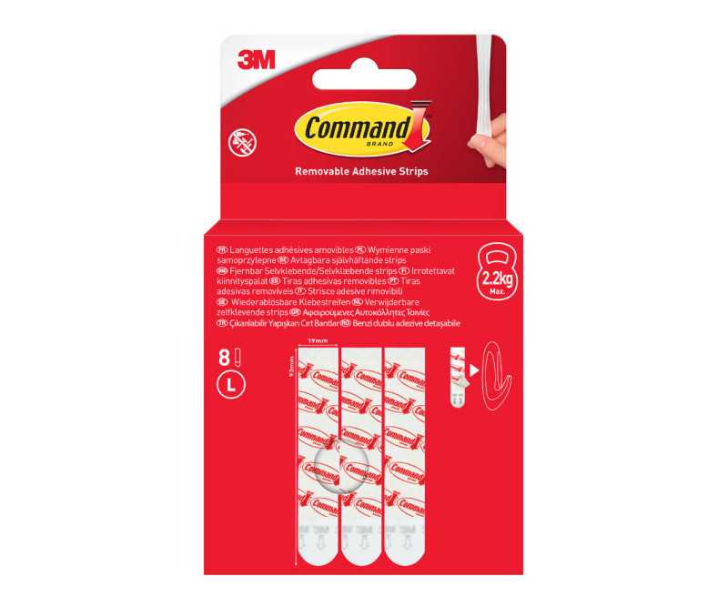 COMMAND LARGE MOUNTING REPLCAMENT STRIPS REFFIL 8/PK. 17023P 851269 \\\KD11701