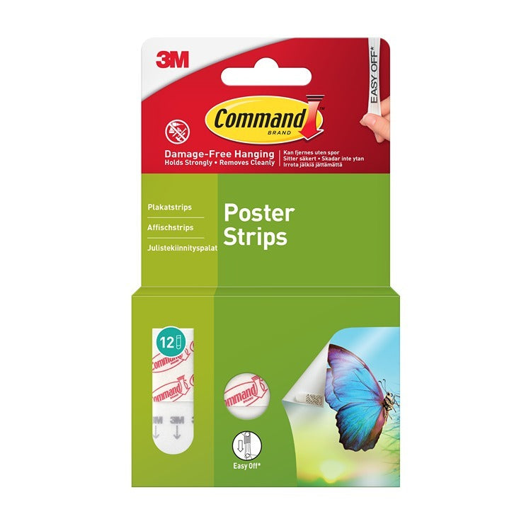 12 COMMAND POSTER STRIPS. 17024 659889 \\\KD11702