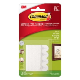 COMMAND SMALL PICTURE STRIPS 4 PAIRS. 17202 830271 \\\KD11703