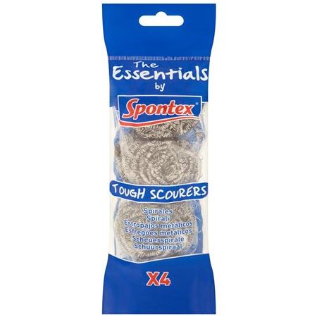 SPONTEX ESSENTIAL TOUGH SCOURER 4 PCS. 19500134 \\\KD11726
