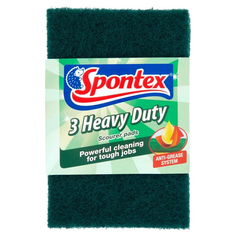 SPONTEX HEAVY DUTY SCOURER PAD 3/PK. 19500128 \\\KD11732