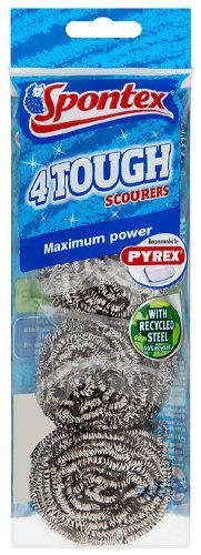 SPONTEX TOUGH SCOURER 4/PK. 19500133 \\\KD11734