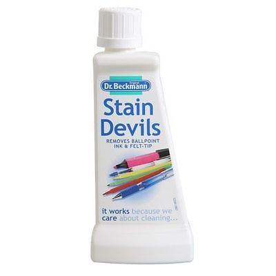 DR BECKMANN PRE WASH STAIN DEVILS BALL POINT INK  FELT TIP. 6567 \\\KD11744