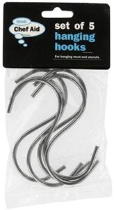 5 CHEF AID STAINLESS STEEL S HOOKS. 10E10570 \\\KD11848