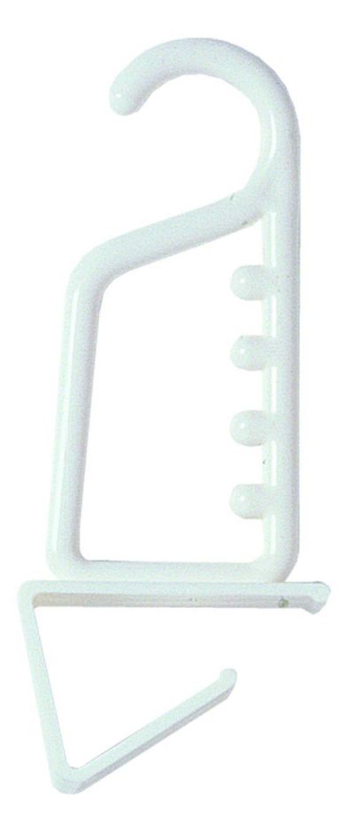 CHEF AID WHITE PLASTIC OVER DOOR HANGER. 10E00501 \\\KD11849