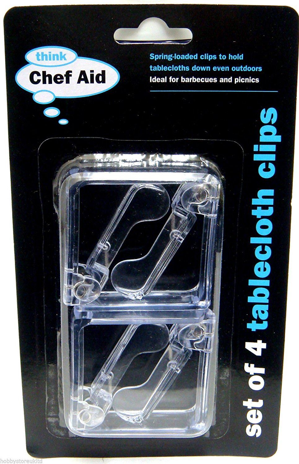 4 CHEF AID TABLE CLOTH CLIPS. 10E09315 \\\KD11863